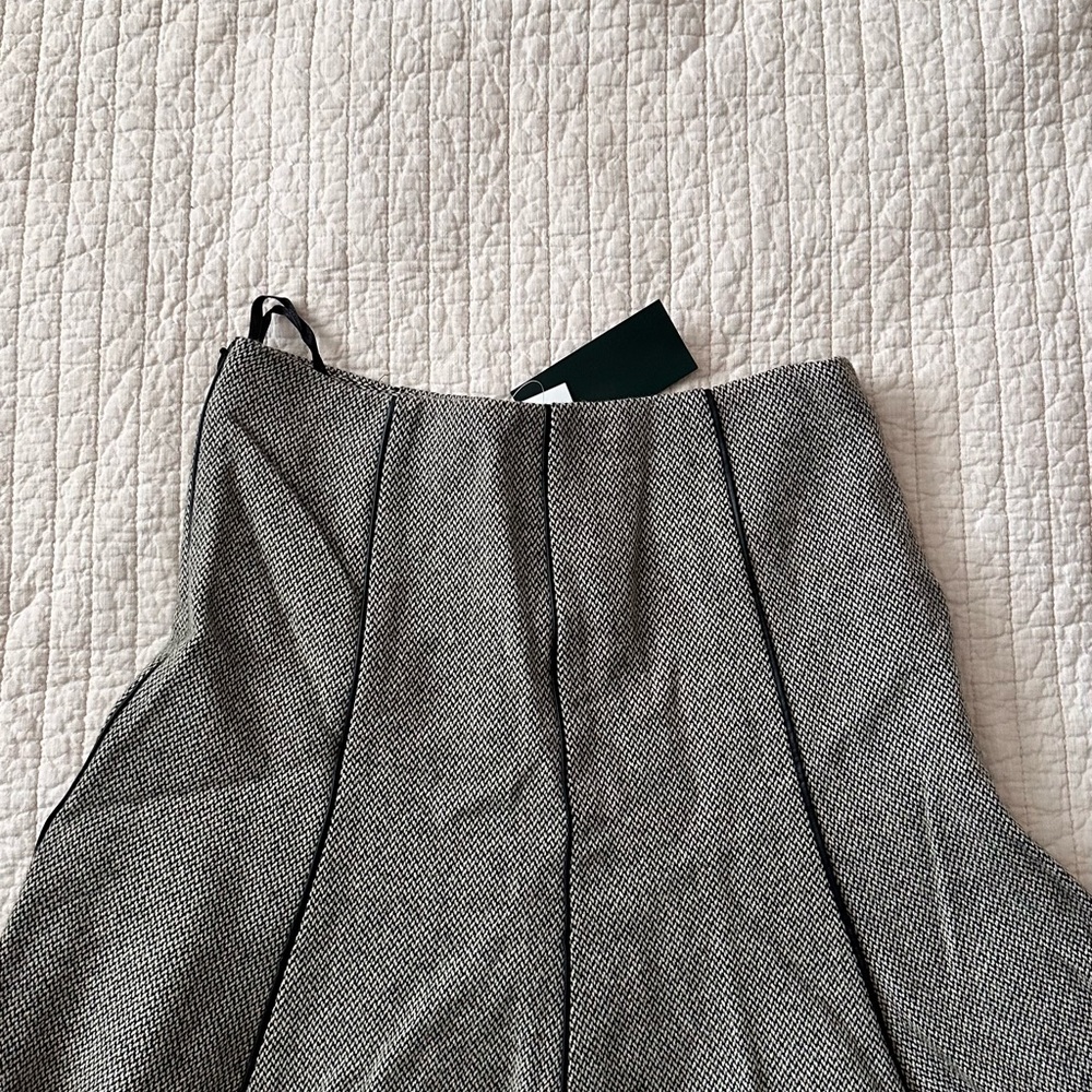 Ralph Lauren Black and White Houndstooth Skirt